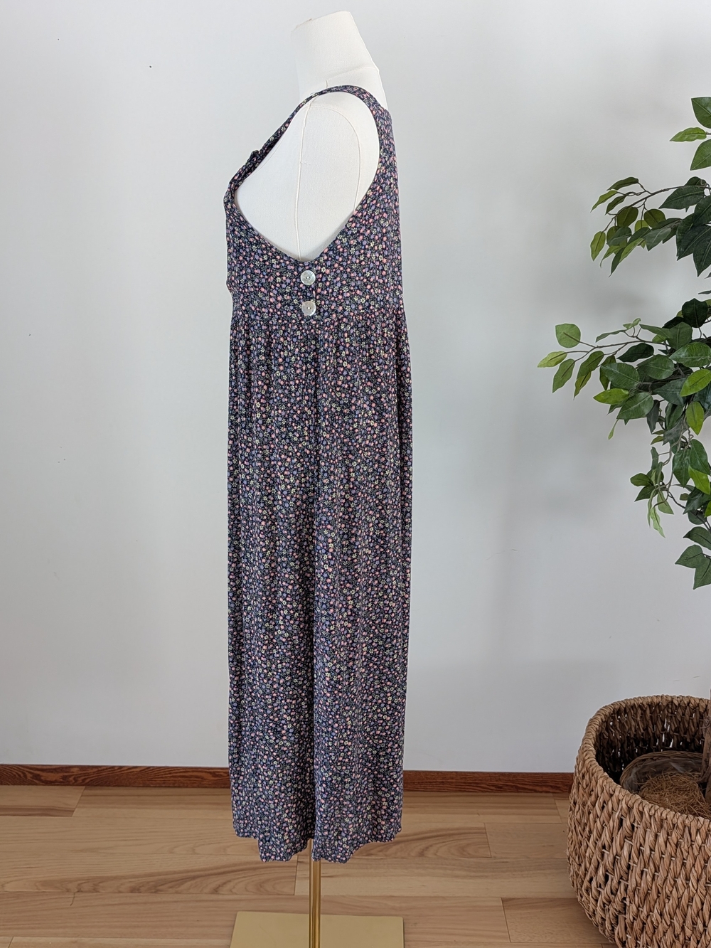 Vintage Christopher & Banks Apron Dress Floral - 6 - Picture 3 of 10